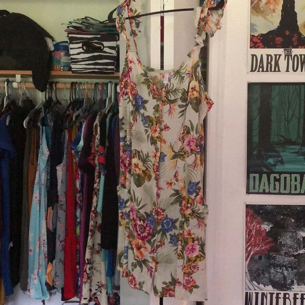 Floral tank top dress